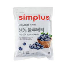딜라잇가든 냉동 블루베리(칠레산)1kg x 3, 3개