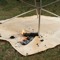 캠핑 방염매트 100x100 화로대 방염포 화목난로, 상세페이지 참조