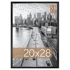 MCS Trendsetter 40.6 x 50.8cm(16 x 20인치) 포스터 프레임 블랙 고광택 수직 및 수평 벽걸이 대형 사진 프레임 사진 포스터 및 아트 프린트용 (, 1-Pack