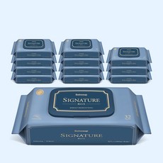 베베숲 시그니처 블루 32매 슬림 캡 12팩, 75g, 12개