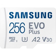 어댑터 및 메모리 카드 리더MB-MC256KA가 포함된 삼성 MicroSD EVO Plus 시리즈 130MBsU3 Micro SDXC 카드256GB, 1개
