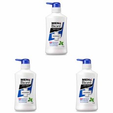 맨즈 비오레 약용 데오도란트 바디워시 후레쉬 민트향 440ml, 3개