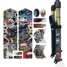 ENL 산악 자전거 프레임 보호기 보호에 능숙하세요 컬러풀/프론트 포크, 1개