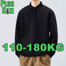 빅사이즈 남자 폴로 셔츠 긴팔티 남성골프의류 4XL 5XL 6XL 7XL 라지 남자맨투맨 운동복 110-180KG