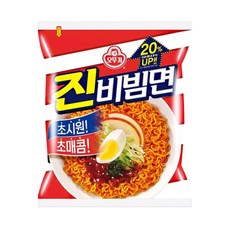 오뚜기 진비빔면 봉지라면 156g, 1개