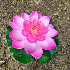 조화 연못 장식 물에뜨는 불교꽃 인조꽃 절 연잎, 퍼플, 퍼플