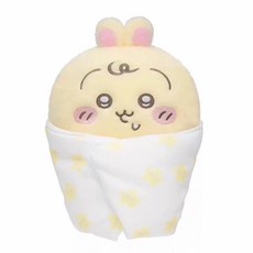 먼작귀 베이비 치이카와 인형 키링, 1개, 포대기 우사기, 12cm
