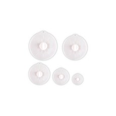 日用日品 矽膠保鮮蓋 食品級耐熱防塵微波蓋 環保可重複使用密封, 1個, 半透白