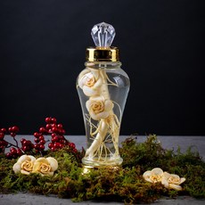 한가람건강원 유리병+인삼+인삼꽃 선물용 인삼주만들기 세트 500ml, 1개