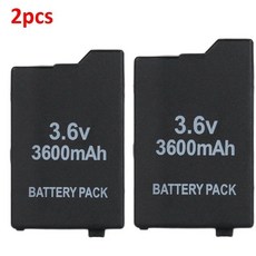 PSP2000 PSP3000 콘솔 게임 패드 교체 배터리 충전식 리튬 이온 2-10 개 3.6V 3600mAh, 러시아, 2PCS