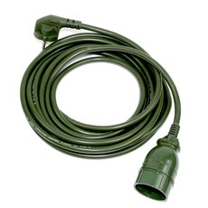 감성 컬러 1구 전기 연장선 캠핑 멀티탭 16A, 밀리터리카키, 1개, 5m