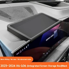 BMW 호환 X5 X6 X7 G05 G06 G07 2023-2025 통합 스크린 수납함 센터 콘솔 액세서리, 02 B black G06