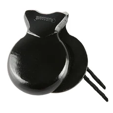 음악교구 알록달록 플라멩코 캐스터네츠, 1개, 블랙