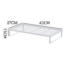 桃園出貨 烤網架 廚房灶臺支架 家用電磁爐支架 煤氣燃氣灶蓋板罩 鍋底座架 檯面置物架, 43*27*15cm】白色加高款中號, 1個