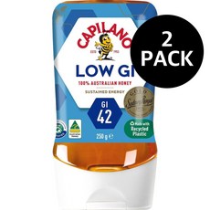 카필라노 100퍼센트 퓨어 호주 벌허니 로우지 스퀴즈 capilano 100 pure australian honey low gi squeeze, 2개, 250g