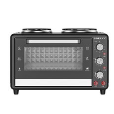 110V美規家用電烤箱35L大容量烤箱烘焙蛋撻多功能烤箱Oven, 1個, 110V美規