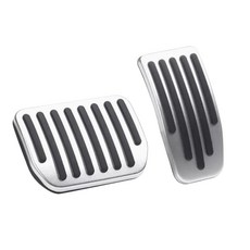 特斯拉 TESLA 煞車油門踏板組，鋁合金防滑腳踏板，適用煥新3，提升駕駛安全與舒適性, 銀色 性能版