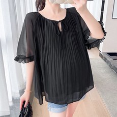 임부복 상의 봄 여름 임산부 캐주얼 통기성 반팔 티셔츠 빅사이즈 루즈핏 여자 반팔티 WMY