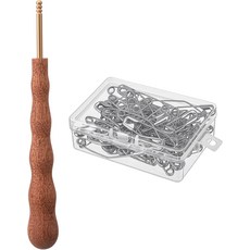 트렐라코 핀 바스팅 도구 세트: 1개의 도구와 100개의 1.5인치 및 2인치 곡선 퀼팅 굽힘 재봉 안전 뜨개질 공예를 위한 수작업, 2 Inch