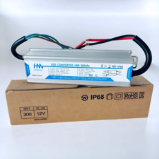 현민 국산 SMPS12V 300W 방수형 LED 안정기 DC12V, 1개