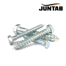 육각 고지스크류 래그스크류 목재용 목나사, 6인치(150mm), 3/8, 1개