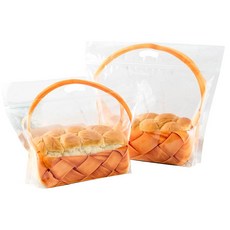 양철 넥타이가 달린 로폴로 50개 9인치 만든 카페 면지로 베이커리 봉지 흰색 홈메 미니, Brown, XSmall