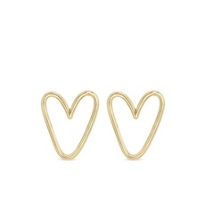 조이치코 오픈 하트 14K 옐로 골드 이어링