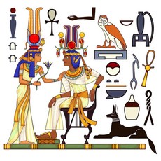 TS-EG 埃及風格蝶谷巴特餐巾紙，藝術拼貼專用紙，提升生活美學, 1個, 22.5x22.5