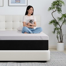 숨폼 메모리 폼 매트리스 퀸급 미디엄 경도 + 침실 2인용 메모리 폼 매트리스 25cm 흰색 퀸