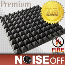 50T피라미드방음 난연 접착식 방음재 인테리어 흡음재 방음부스 디자인, 1개