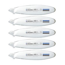 톰보우 모노에어5 펜타입 수정테이프, 화이트, 5개