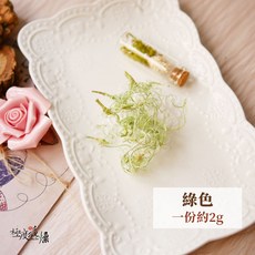 大地農園 捲曲松蘿 乾燥花材, 【捲曲松蘿】乾燥綠色,一份約2g