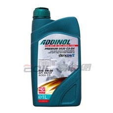 易油網 ADDINOL 5W30 PREMIUM 0530 C3-DX長效節能機油，引擎潤滑保護，節能省油首選, 1個