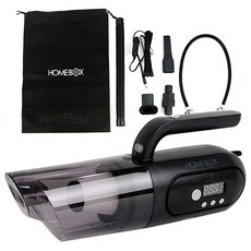 Home Box車用4in1車用多功能吸塵器 JPS-VC-A6-2+刷子+縫隙吸嘴+延長軟管+輪胎吸嘴+空氣吸嘴 3件組, 1套, JPS-VC-A6-2