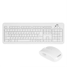 아이락스 IR K25RP 2.4G 무선 키보드마우스 세트, 화이트