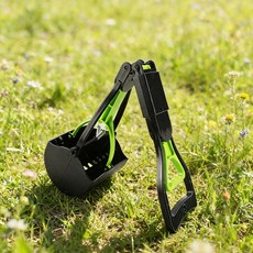 Tiger Pavilion 반려동물 접이식 배변 처리기, 1개, 블랙 그린