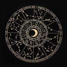 타로식탁보 게임매직 서클 별이 빛나는하늘 선플란넬 입문용 푸시 천, 플리스 50x50cm, 색상 WG223-15