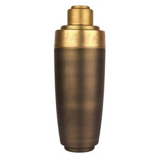 A CIVILIZED MAN Deco Silver 또는 Speakeasy 앤티크 골드 스테인리스 스틸 칵테일 쉐이커 바 도구 아이스 버킷 및 와인 쿨러 | 데코 실버 칵테