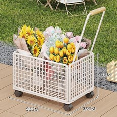 【Shark家具】五一戶外露營推車擺攤萬能小推車可折疊野餐營地車超大越野小拉車, 【便攜式升級款】白色大號, 1個