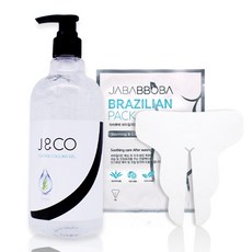 라몽 제이엔코 에프터왁스 진정보습 티트리 쿨링겔 500ml + 자바뽀바 브라질리언 팩 1매, 1세트