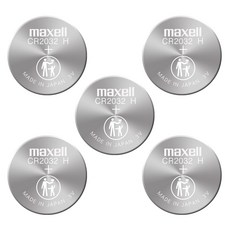 MAXELL CR2032H 5개입 고용량 240mAh 일본산 코인건전지 버튼셀, 1개
