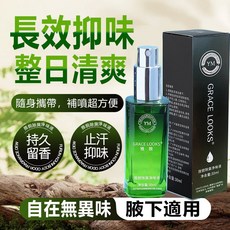 【台灣現貨】腋下護理噴霧 輕盈抑味止汗 溫和香體淨味水 日常清爽留香, 1瓶, GRACE LOOKS止汗劑【1瓶】