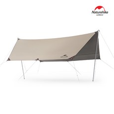 네이처하이크 스카이 헥사 타프(폴대포함), 베이지