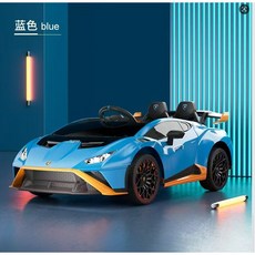 藍寶堅尼 兒童電動車 雙人座 電動汽車 童車 可甩尾 飄移車 【YF21701】, 藍色, 1個