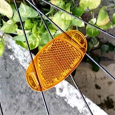 싸다월드컵 자전거바퀴 반사판 1P 자전거후면반사판, 백색