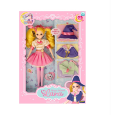 아이오이 꼬미마녀 마법학교 라라 마론 여아 인형, 1개, 다양