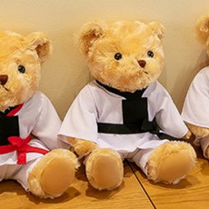 라볼페 태권도 인형 도복 테디베어, 레드