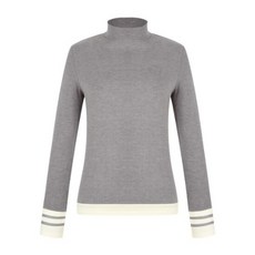 핑골프웨어 KQF 121D4TI353_GY 여성 배색 반목 긴팔 이너 티셔츠 2794122