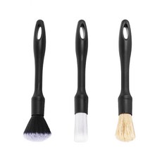 에이치 스토리 자동차 인테리어 청소 브러시 세트, 블랙, 2세트