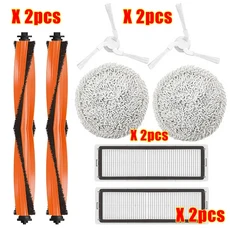 샤오미 자체 청소 로봇 진공 패드 메인 브러시 커버 사이드 필터 액세서리 키트 STYTJ06ZHM & Mijia Pro, 03 as the picture